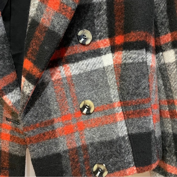 🧡Favorite Daughter Orange and Black Plaid Blazer🧡 - Picture 8 of 11